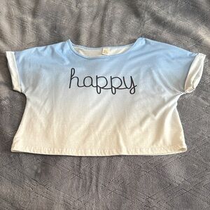 Happy Kids Ombre Blue and White T-Shirt